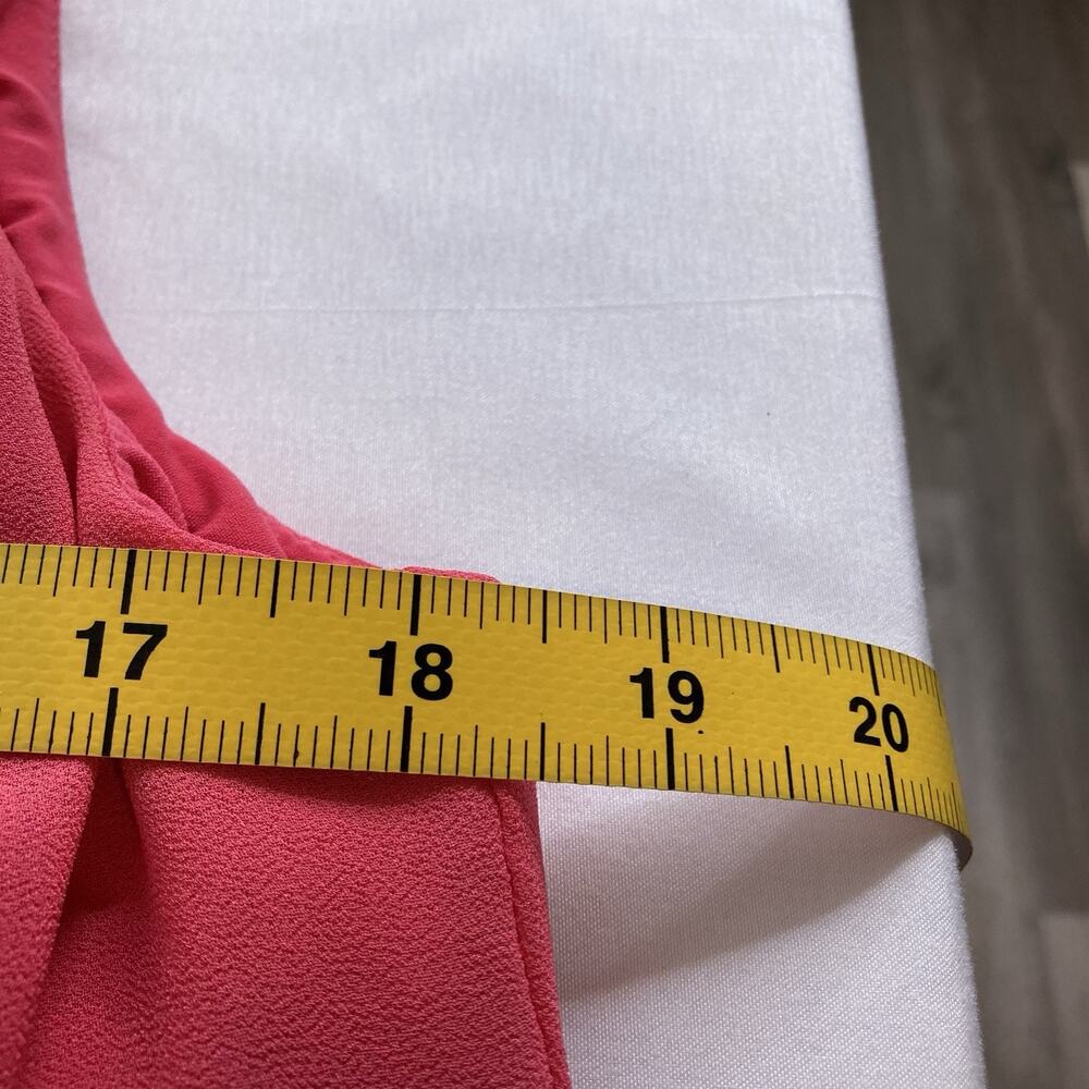 Lauren Ralph Lauren Womens Coral Layered Tunic Dress Size 14 Flowy Summer Beachy - Picture 4 of 13